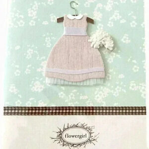 Flower Girl Dress Wedding Thank You Greeting Card